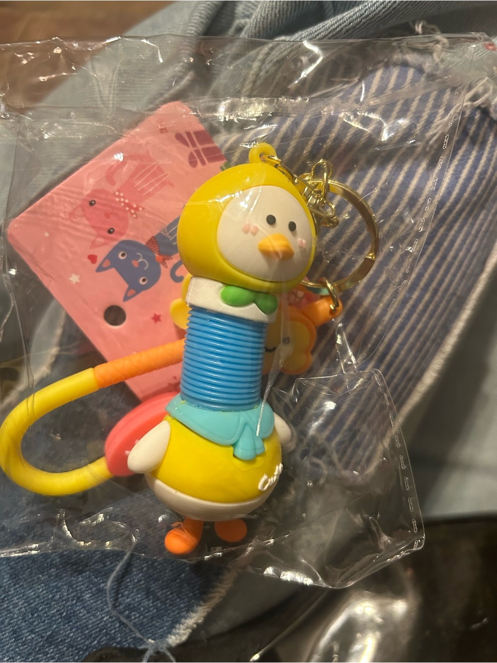 Yellow Duckling Keychain Toy - Cute Kids Accessory